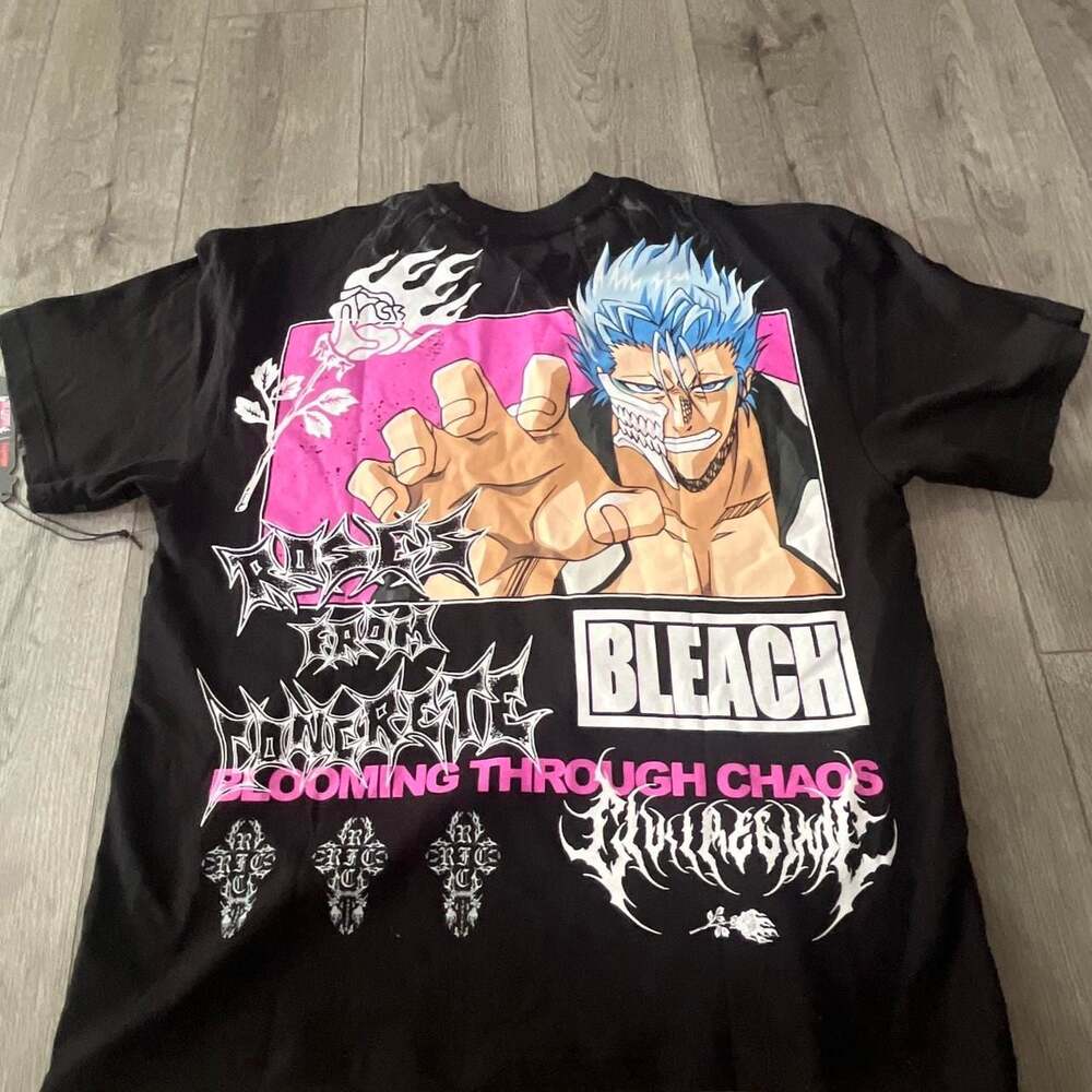 Civil Regime x Bleach Grimmjow Roses From Concrete Graphic Tee